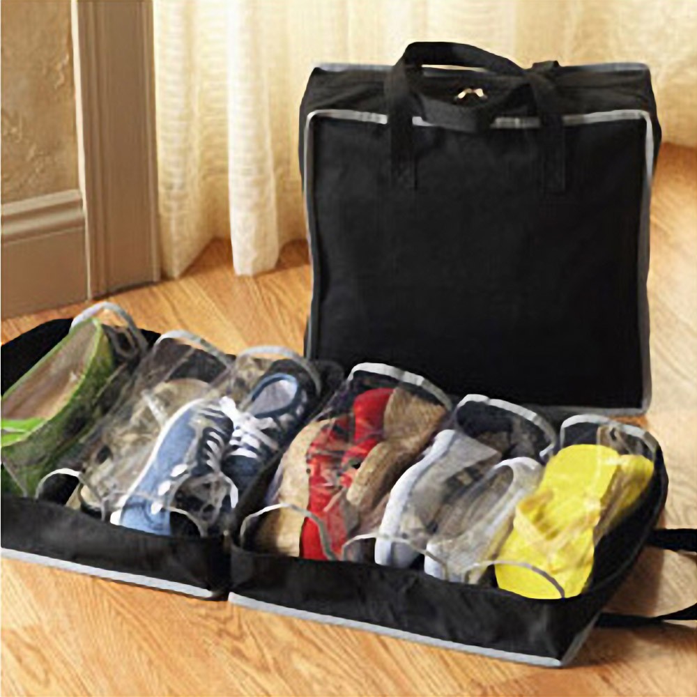 Scarpe portatili borsa da viaggio borsa da viaggio Organizer borsa da viaggio porta bagagli WE: Black