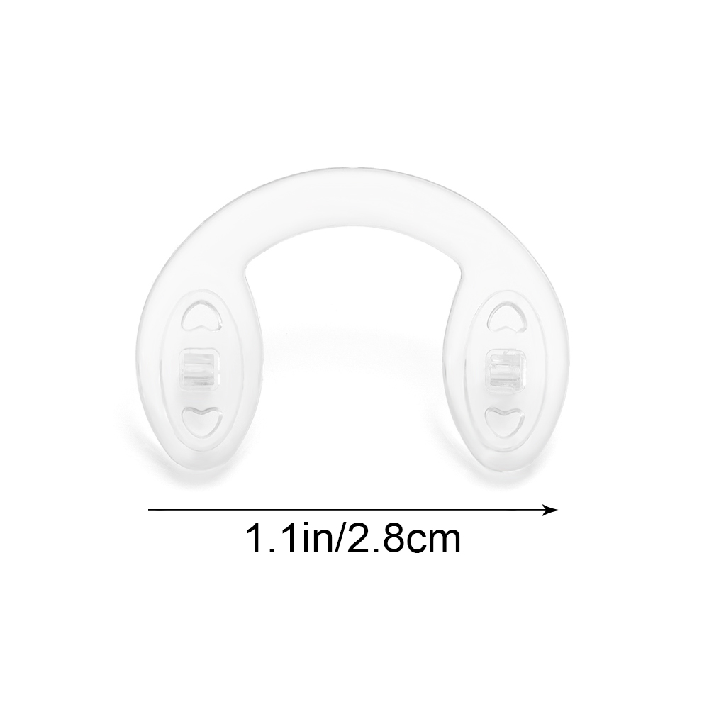 5 stk silikone briller næsepuder bløde klare anti-slip u form næse puder til solbriller læse briller briller tilbehør