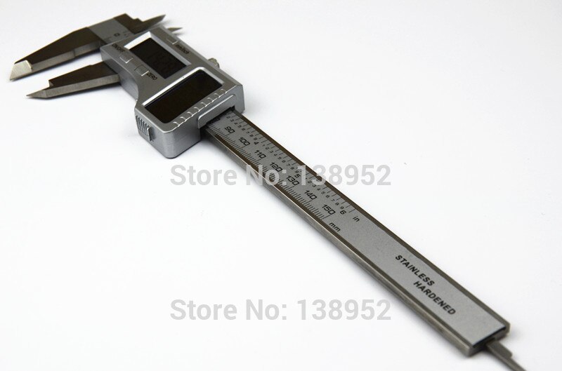 150mm 0.01mm stainless steel Solar Digital Caliper solar power carbon fiber electronic Vernier Gauge Micrometer