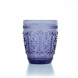 Vasos de cristal Multicolor con relieve para bebidas, vasos de cristal para , Bar, 300ML, 2 unids/lote: Morado