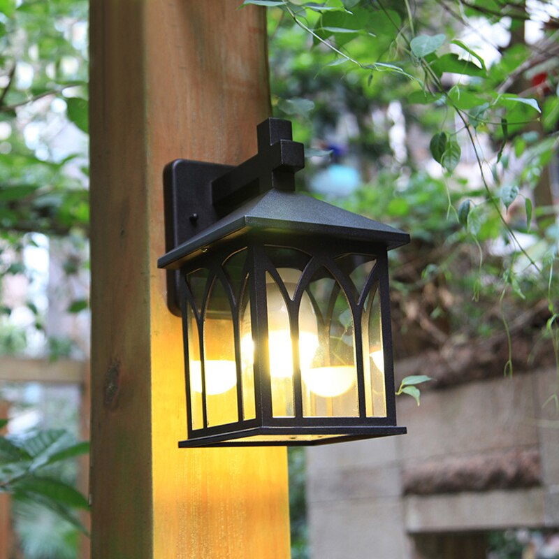 Europese antieke gangpad LED outdoor wandlamp Nordic eenvoudige waterdichte moderne balkon trap binnenplaats wandlamp