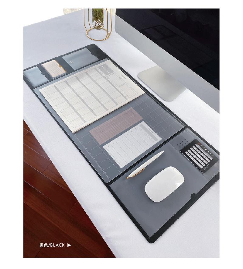 Multifunctionele Oversized Pu Muismat Student Schrijven Pad Business Desk Mat Laptop Kussen Bureau Organizer Met Kalender