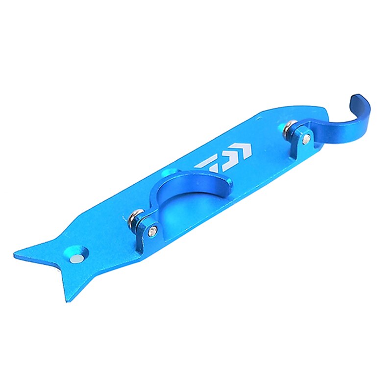 Boîte de pêche Portable, outil de suspension latérale, support pliable en alliage d&#39;aluminium, support de canne à pêche, accessoires: Blue L