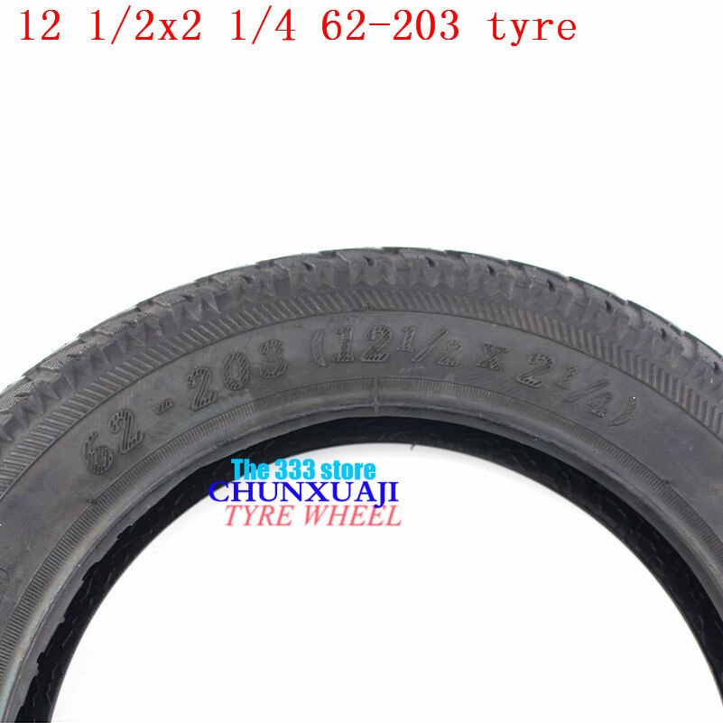 12 inch Tire 12 1/2 X 2 1/4 ( 62-203 ) fits Many Gas Electric Scooters and e-Bike 12 1/2X2 1/4 wheel tyre &amp; inner tube