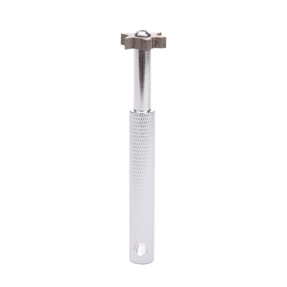 Indoor Entertainment Golf Sharpener Cleaning Tool Golf Groove Cutter Golf Head Grooving Tool: Silver