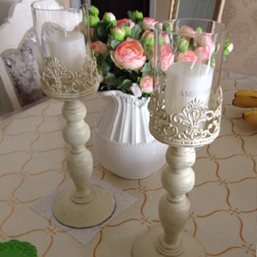 Moderne zwarte kandelaar metalen glas Nordic grote Kroonluchter licht marokkaanse kandelaar bruiloft centerpieces voor tafels 50ZT0008