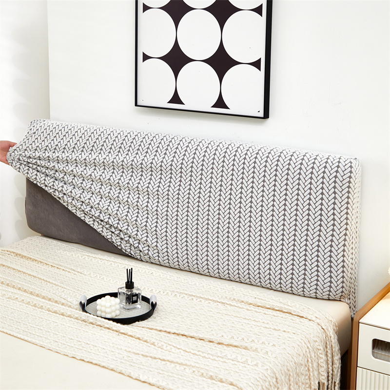 1PC Verdikte Jacquard Bed Hoofdeinde Cover Volledige Dekking Stofdicht Hoofdsteun Protector Duurzaam All-inclusive Home Decor