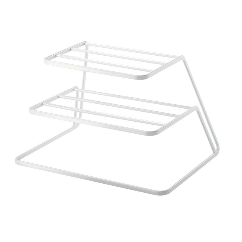 Layered Storage Rack Cabinet Shelf Tableware Storage Rack Closet Organizer Bowl Holder Dish Drying Rack Kitchen Storage Shelf: 3 Layer White