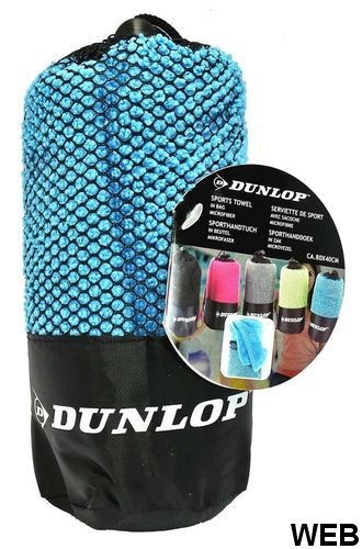 Serviette Fitness sport microfibre 80x40cm Dunlop divers coloris