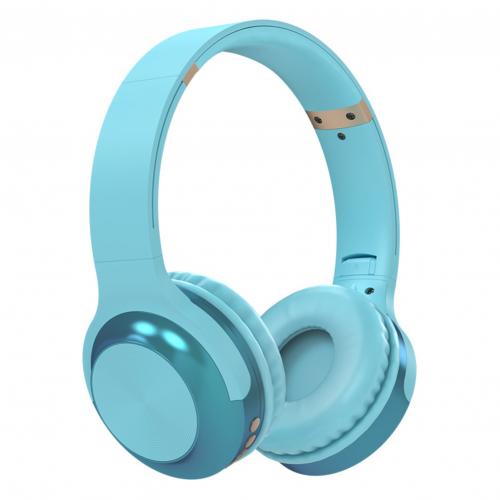 A10 Bluetooth Headphones - Over Ear Stereo Wireless Headset with Mic, Noise Cancelling, SD Card Slot: Blue