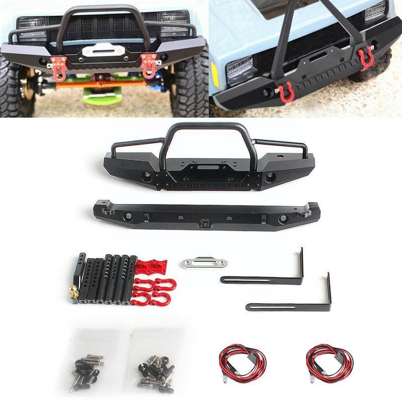 Climbing Car Scx10 90046 Metal Front Anti-collision Type Bumper General Q9t2