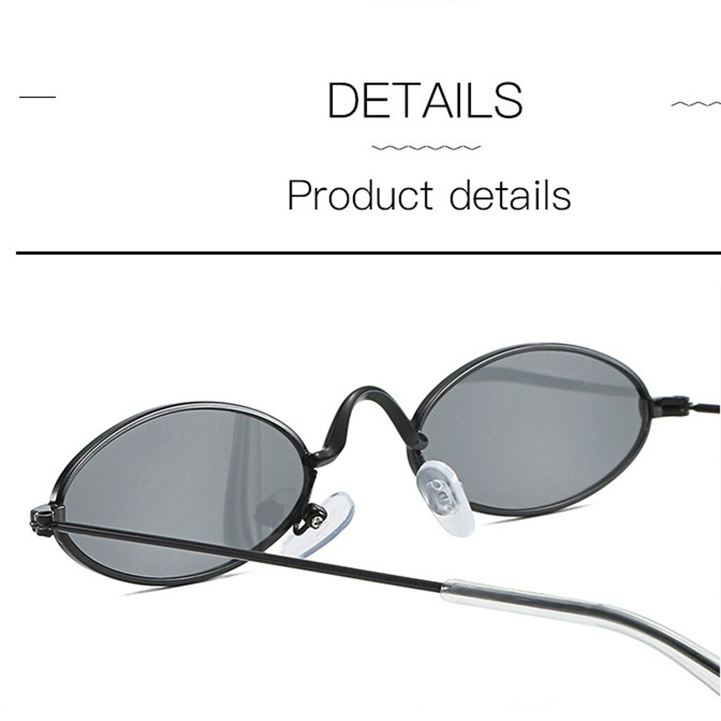 Classic Retro Frame Oval Sunglasses Women Brand Vintage Travel Sun Glasses For Female Trendy Sun Glasses Shades Female