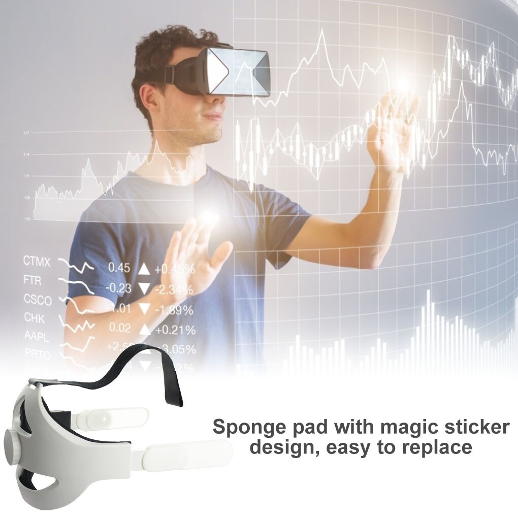 Vr -kuulokkeiden pääpanta muovi säädettävä vr -kuulokkeiden päähihnan vaihto oculus quest 2: lle