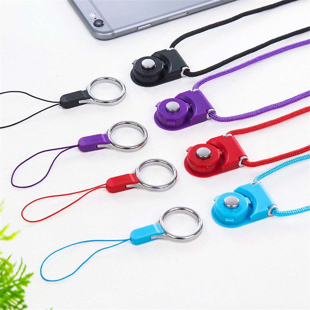 3 pièces Badge bobine doigt anneau lanière porte-Badge cou sangles pour téléphone portable rétractable porte-clés sangles corde papeterie