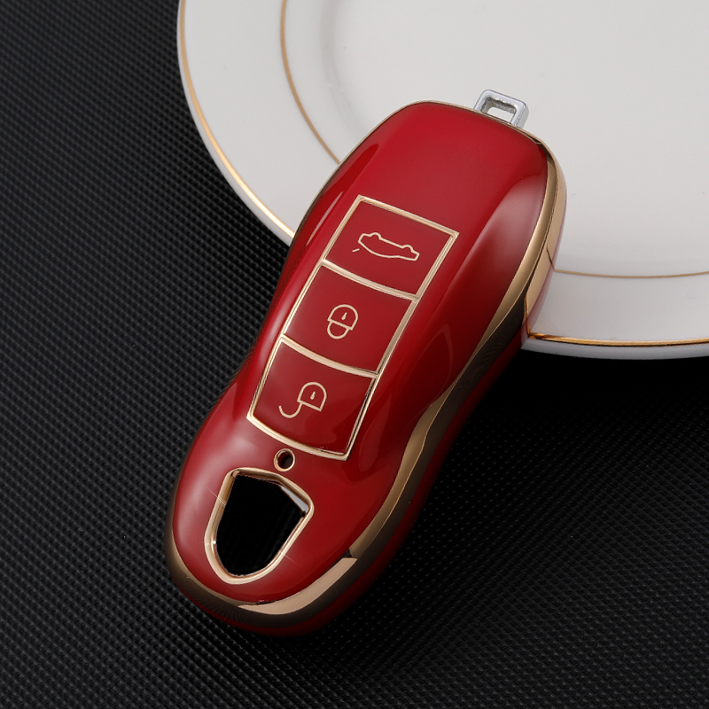Para Porsche Cayenne 958 Macan 911 Panamera 996 991 Boxster 987 997 TPU funda para llave de coche accesorios de carcasa para llave