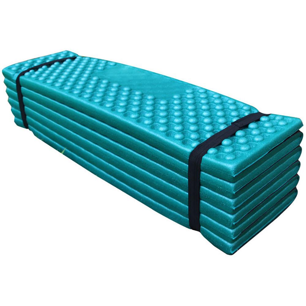 190x57CM Outdoor Camping Mat Ultra Light Foam Camping Folding Mat Beach Tent Picnic Mat Double Egg Trough Moisture Pad f3: Green