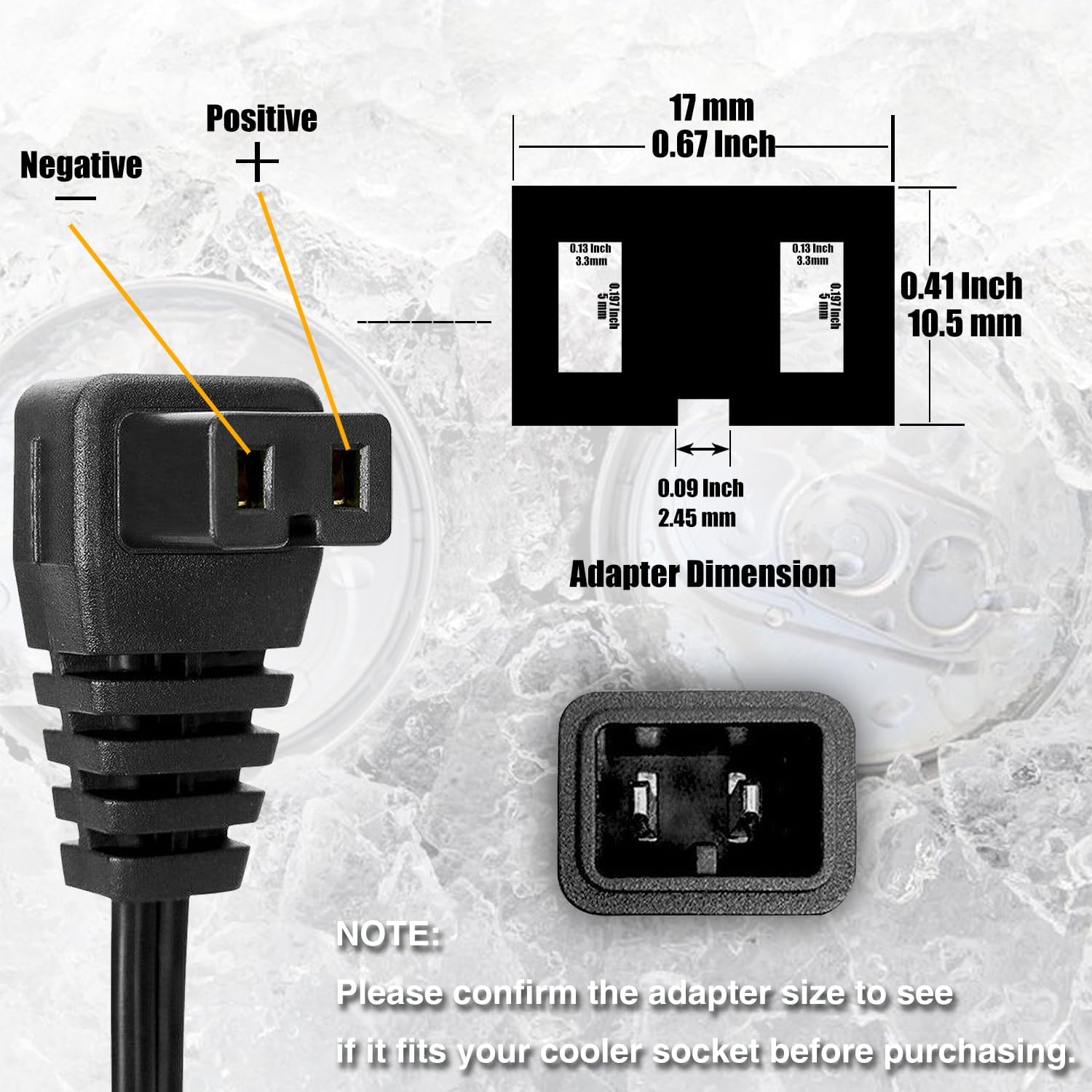 Motopower 3.5 metriä pitkä 12v/24v raskaita kannettavia jääkaappeja jäähdyttimen lämmittimen jatkojohto autolle, kuorma -autolle, matkailuautolle, veneelle