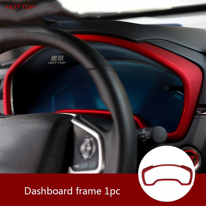 Para Honda CRV CR-V MODIFICACIÓN DE Interior Rojo accesorios de decoración conjunto completo de pegatinas de suministros de coche: Dashboard frame