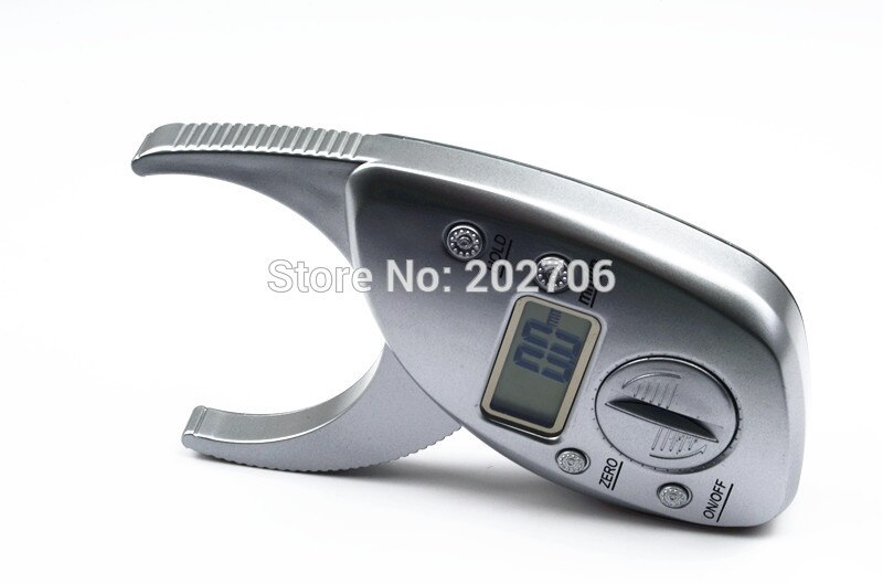 Digitale lichaamsvetmeter voor de detailhandel, huidplooimeting, vetdiktemeter, huidplooimeter, digitale adipometers