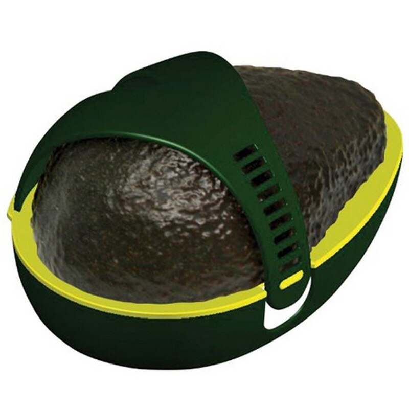 Green Avocado Huggers Silicone Avo Saver Box Keep Your Avocados Fresh Snap-On Lid Refrigerator Organizer Kitchen Food Container