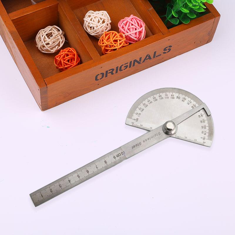 180 Degree Rotation Protractor Angle Finder Arm Measuring Ruler 10cm Tool