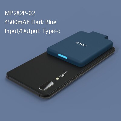 OISLE 4500mah tipo-C de batería portátil estuche de carga para google pixel 4/4a/4XL/3/3XL/2 Mini banco de potencia de batería externa trasera caso: type-c DARK BLUE