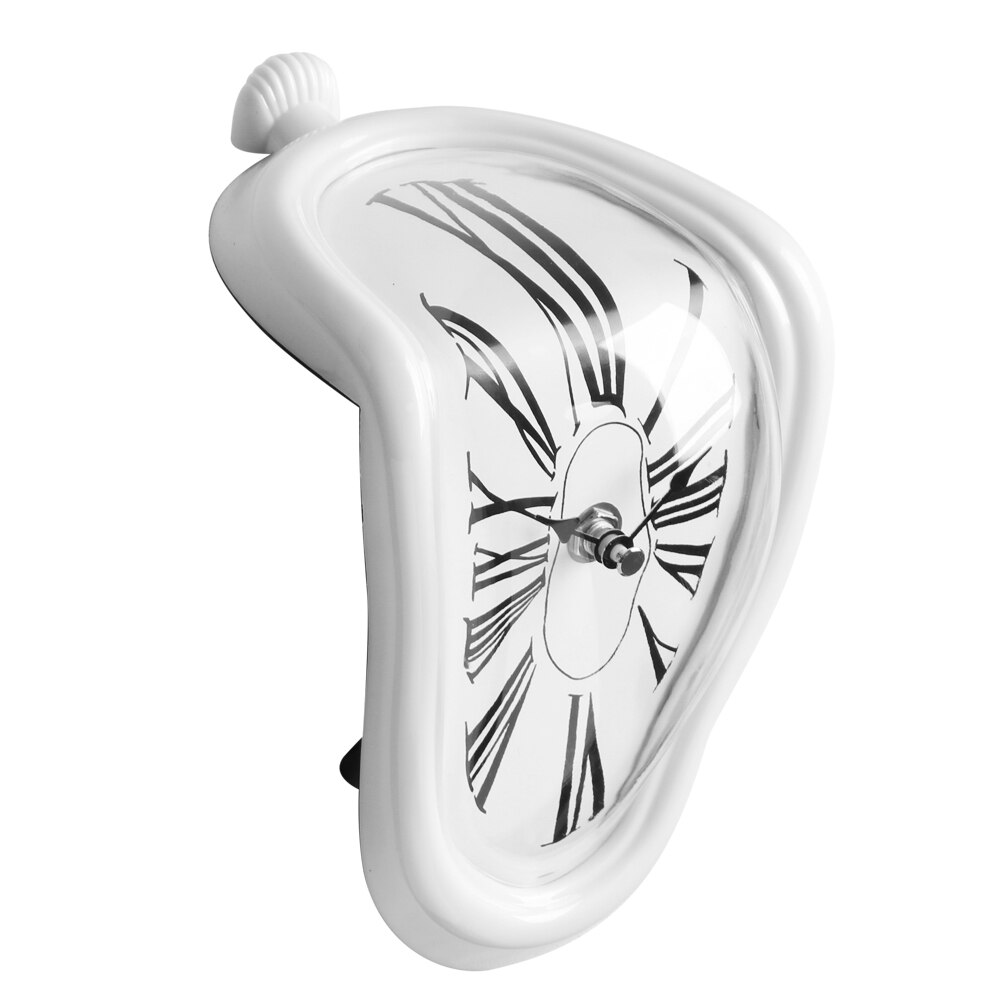 De wandklok woondecoratie accessoires modern met Romeinse cijfers is een surrealistische Italiaanse muur horloge in de muur: White