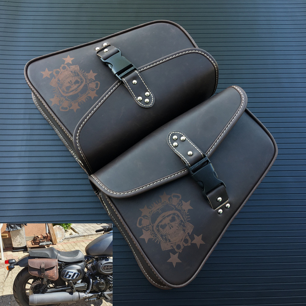 Borse da Sella Moto - Pelle PU - Impermeabile - Borsa Attrezzi Laterale - per Sportster 883 1200XL