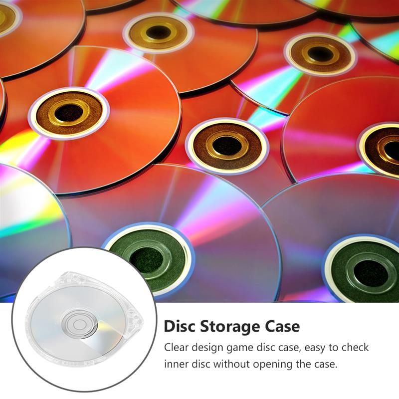 10PCS Game Disc Case Disc Storage Box Game Storage Box Supply Compatible for UMD