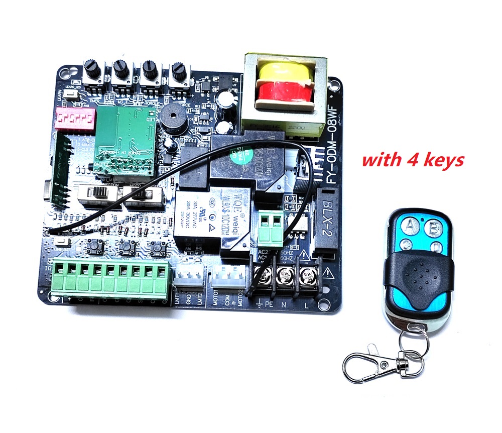 only 220V! or 110VTuya Smart WiFi Control Sliding Door Motor Control Board Card plate for sliding Gate Motor Door Opener: Red