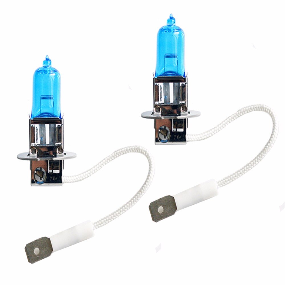 flytop H3 12V 100W Halogen Lamp Xenon Bright Super White Dark Blue Quartz Glass Car Fog Headlight Auto Bulb