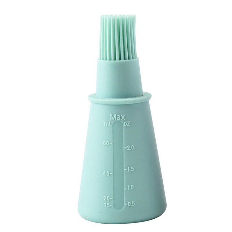 Pincéis de silicone europeus para assar, ferramenta de cozinha com escala, pincel para assar pão, cozinhar, raspar, grelhar: Verde exército