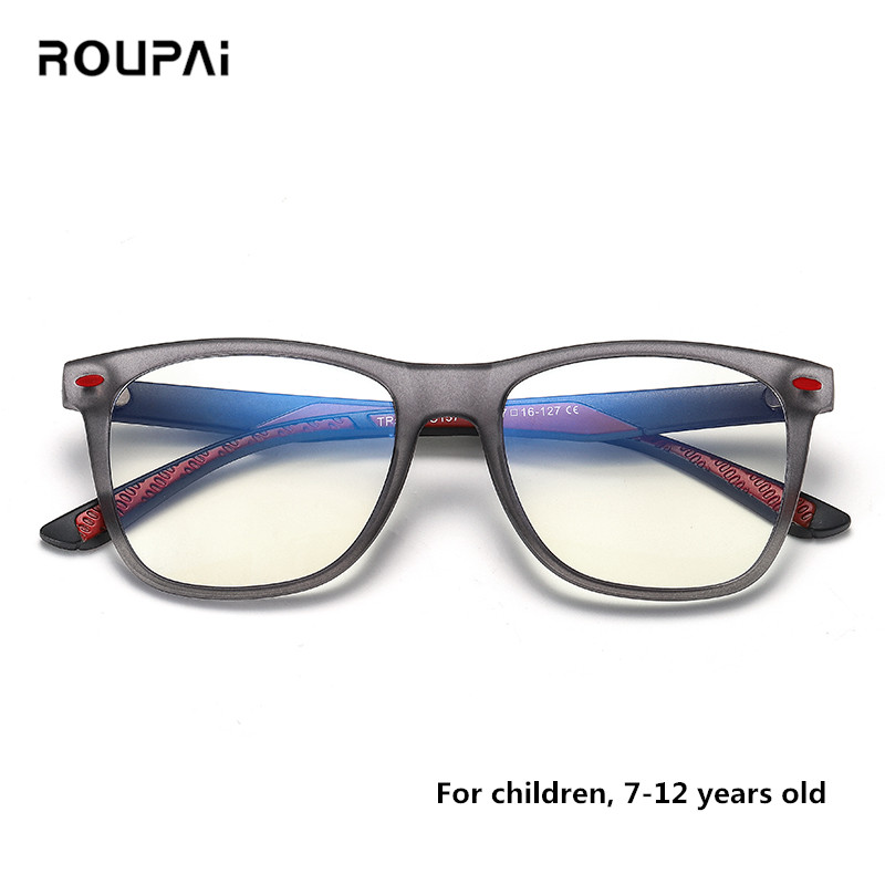 ROUPAI anti blue light radiation glasses for children kids boy girl computer gaming glasses blue ray eyeglasses oculos infantil