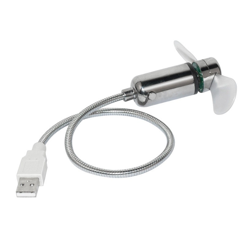 Durable Adjustable USB Gadget Mini Flexible LED Light USB Fan Time Clock Desktop Clock Cool Gadget Time Display