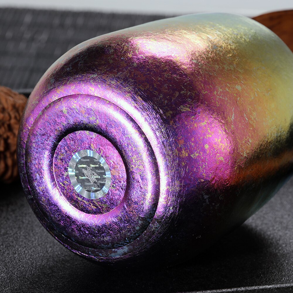 255Ml Dubbele Muur Titanium Koffie Beker Bier Cup Lichtgewicht Outdoor Reizen Camping Backpacken Water Thee Cup