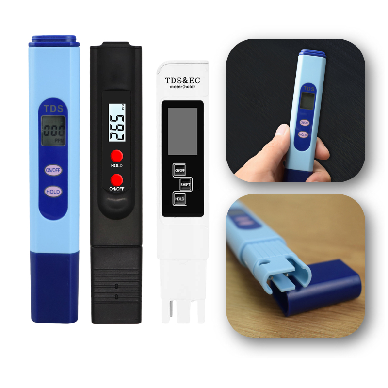 Handheld TDS Digital Water Tester Water Test Pen Water Analysis Meter Water Purity Check 0-9999 ppm Measurement Ph Meter