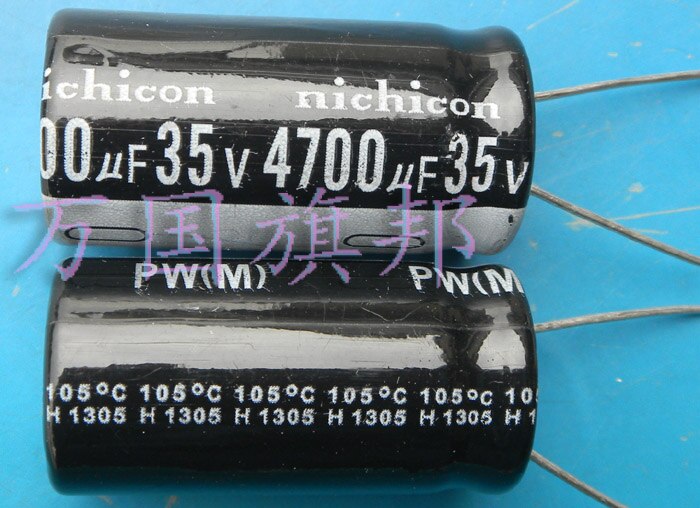 . elektrolytkondensator høj 18 mm i diameter 35 mm 35 v 4700 uf 4700 uf