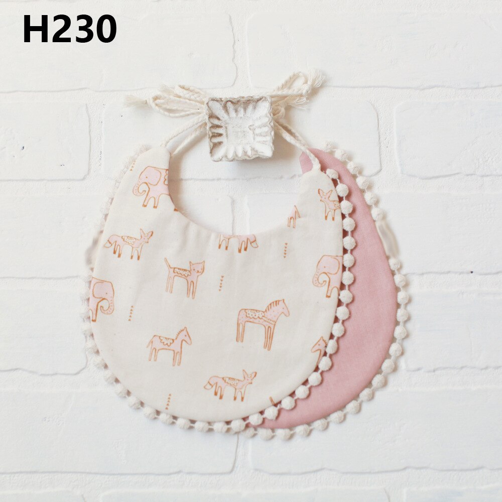 Peuter Baby Meisje Jongen Slabbetjes Handdoek Kids Diner Voeden Zachte Dubbeldeks Slabbetjes Burp Doeken: H230