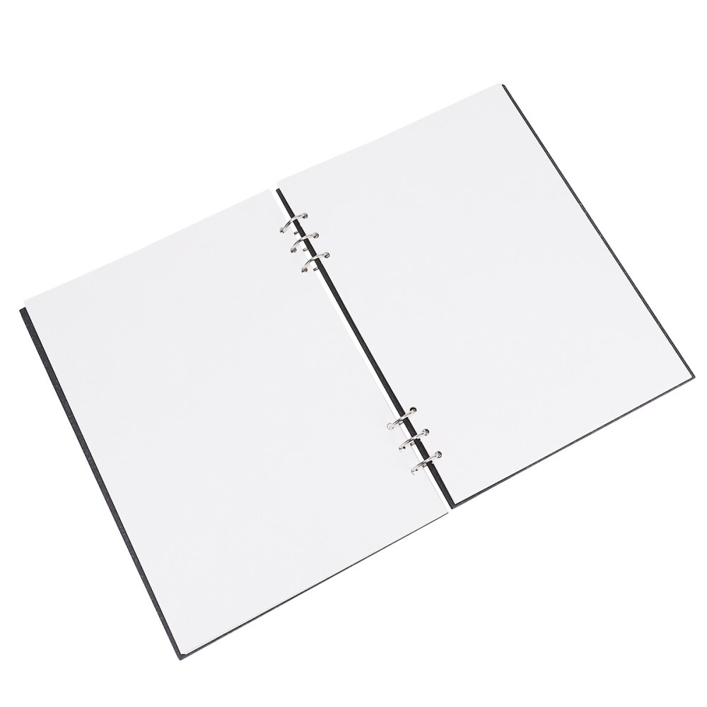 Sketch Notebook Blank Notepad Drawing Paper Painting Art Replacement Paper Supplies for Artist School (Black): Black