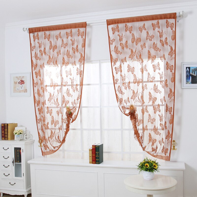 Door Curtain Window Butterfly Fly Net Window Screen Door Curtain Tassels String Room Curtain Divider