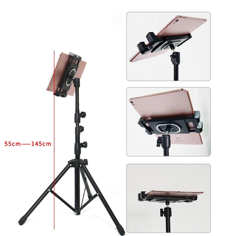 Najnowszy regulowany statyw stojak podłogowy tablet uchwyt na 5-12.9 Cal tablet telefon statyw robić montażu na stojaku wsparcie dla IPAD powietrze zawodowiec 12.9