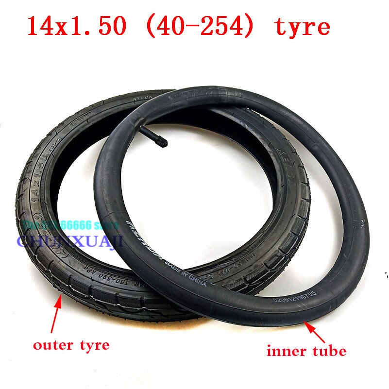 14x1.5'' wheels tyres 40-254 tube fits for... – Grandado