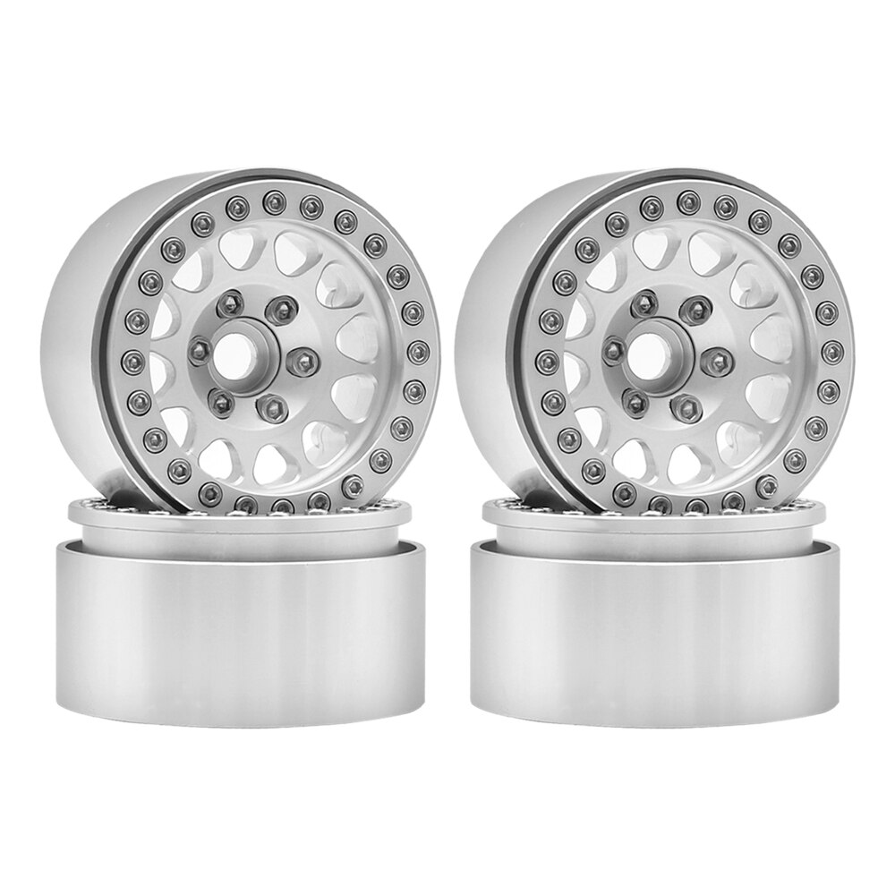 Metall 1.9 beadlock hjulnav för 1/10 hsp redcat  rc4wd wraith tamiya axial scx 10 d90 hpi rc bil reservdel: Marinblå