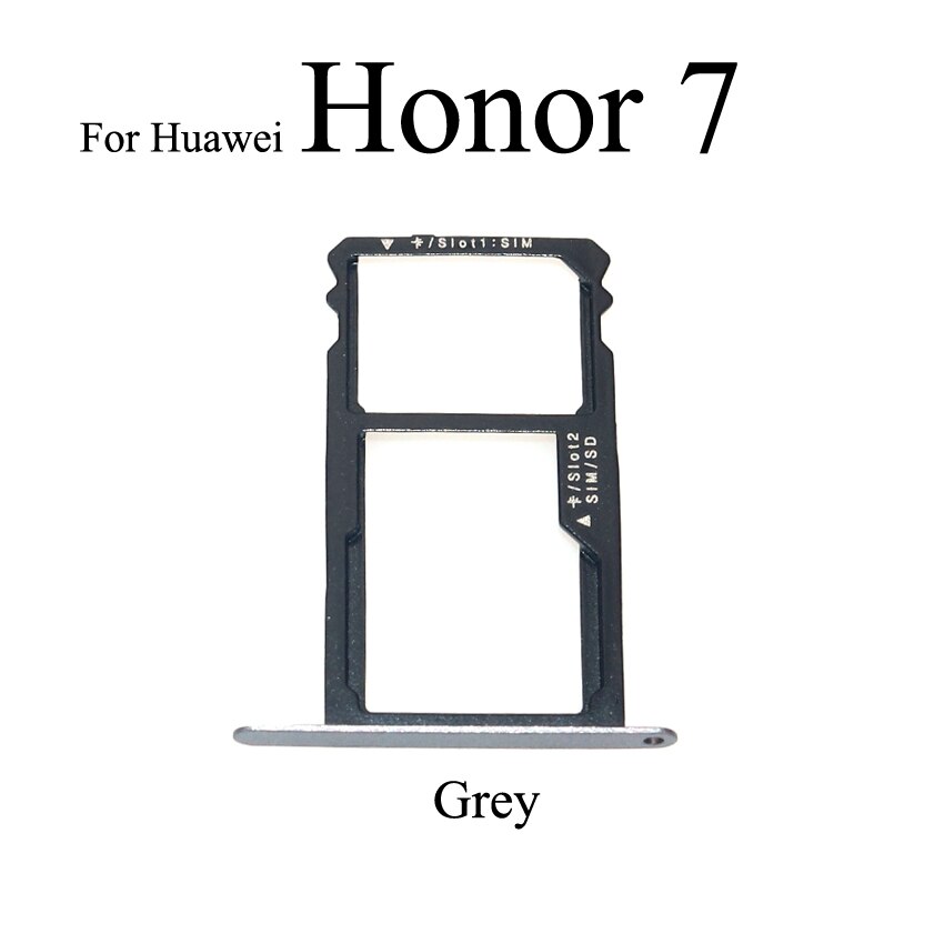 YuXi Für Huawei Honor 7 SIM Karte Tablett Halfter Slot Adapter Ersatz Teile Gold Grau Silber Rosa