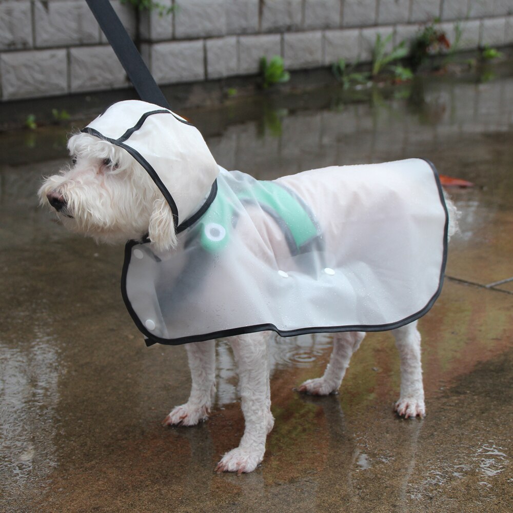 Transparent Dog Raincoat for medium Large Dog Golden Retriever Big Dog Rain Coat Waterproof Poncho Pet Clothes