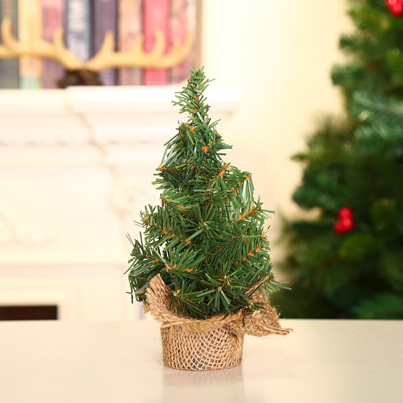 Mini Jute Kerstboom, Kerst Dag Mall Venster Desktop Plant Decoratie 20Cm Of 30Cm