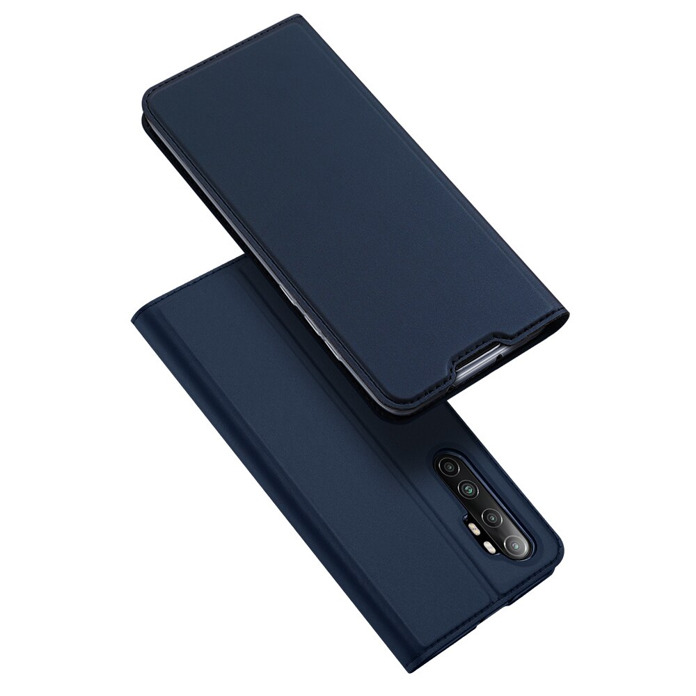 DUX DUCIS Skin Pro Series Flip Wallet Leather Case for Xiaomi Mi Note 10 Lite Note10 Lite Case Cover with Card Slot Accessories: Dark Blue