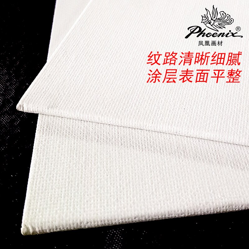 PHOENIX Canvas Panel Pure Cotton Drawing Board Oil Acrylic Painting Square Rectangle Round Oval Shape