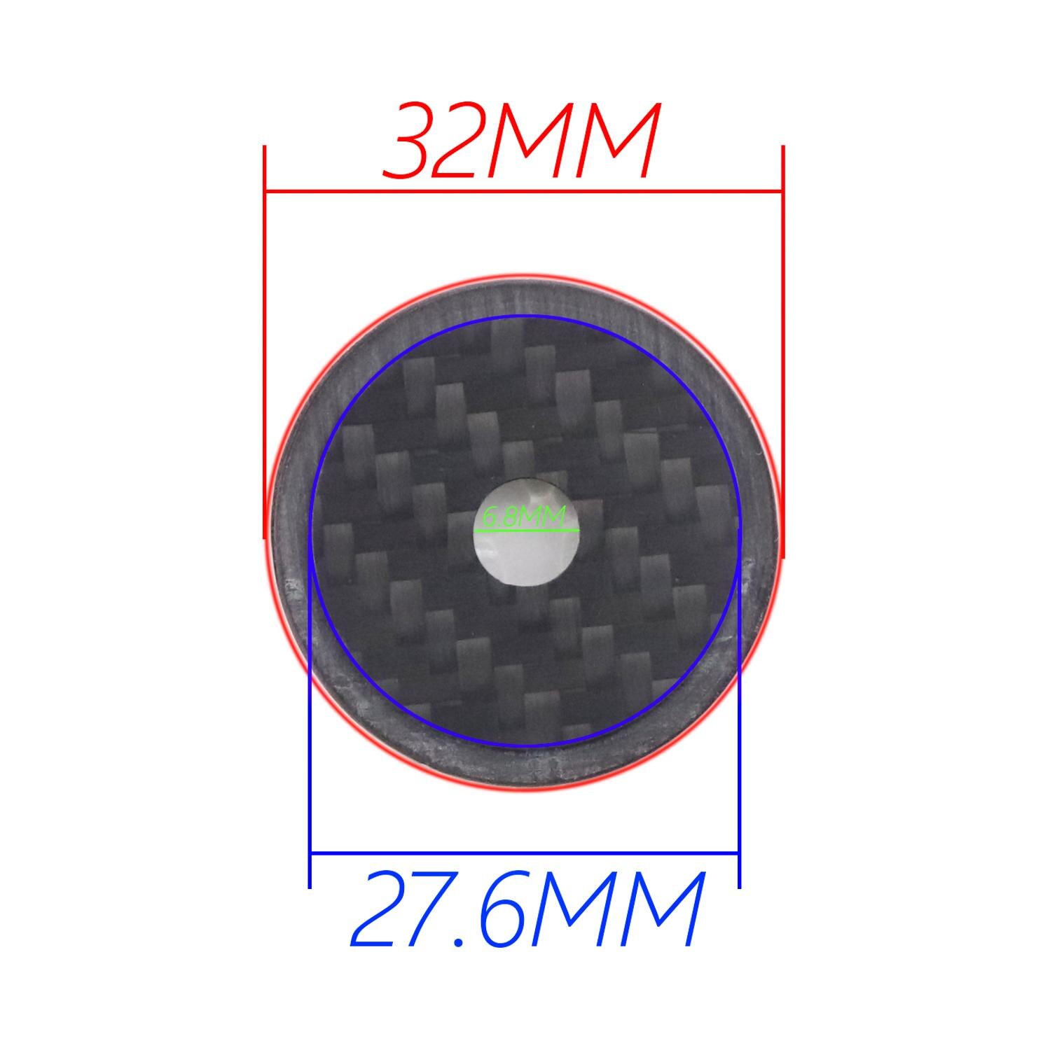 7g Carbon Bicycle Stem Headset Top Cap with Titanium Screw Headset Cover bike stem cover