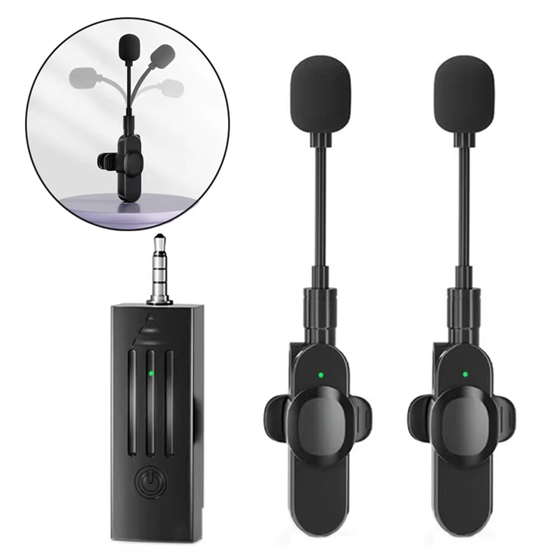 Hfes mini wireless microphone 3,5 mm bluetooth speakers collar microphone speaker for lectures classroom teaching